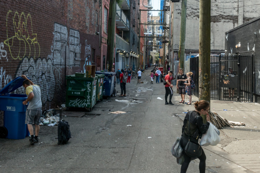 Strassenszene, Drogenviertel, Vancouver