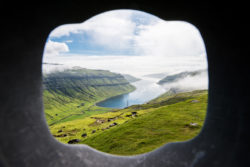 Lookout, Färöer, Insel, Fjord, Tal, Wasser, Himmel, Wolken, Reisen, Fotograf